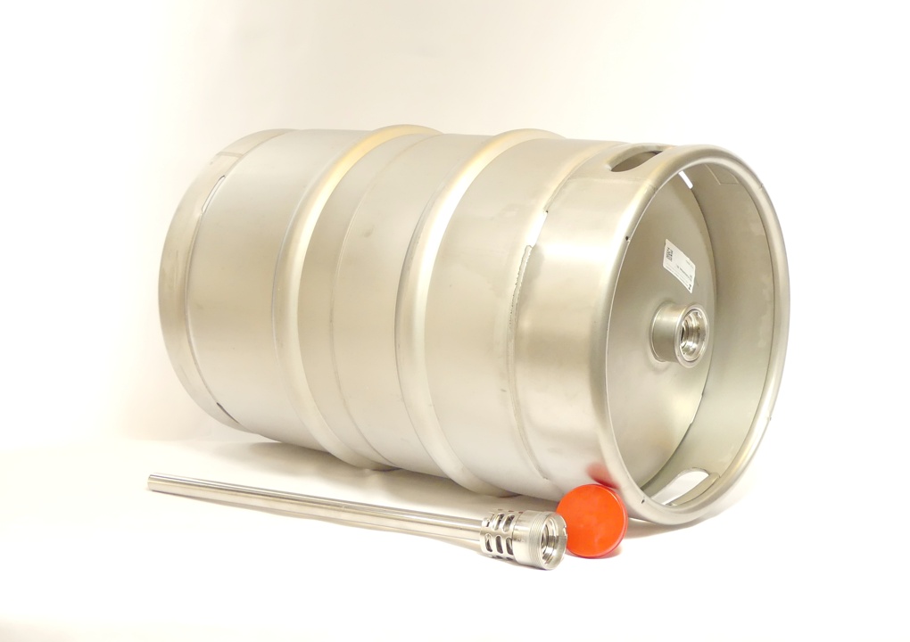 KEGEdelstahlfass, 50 l, DIN, inkl. Korbstecher Fässer KEGSchank